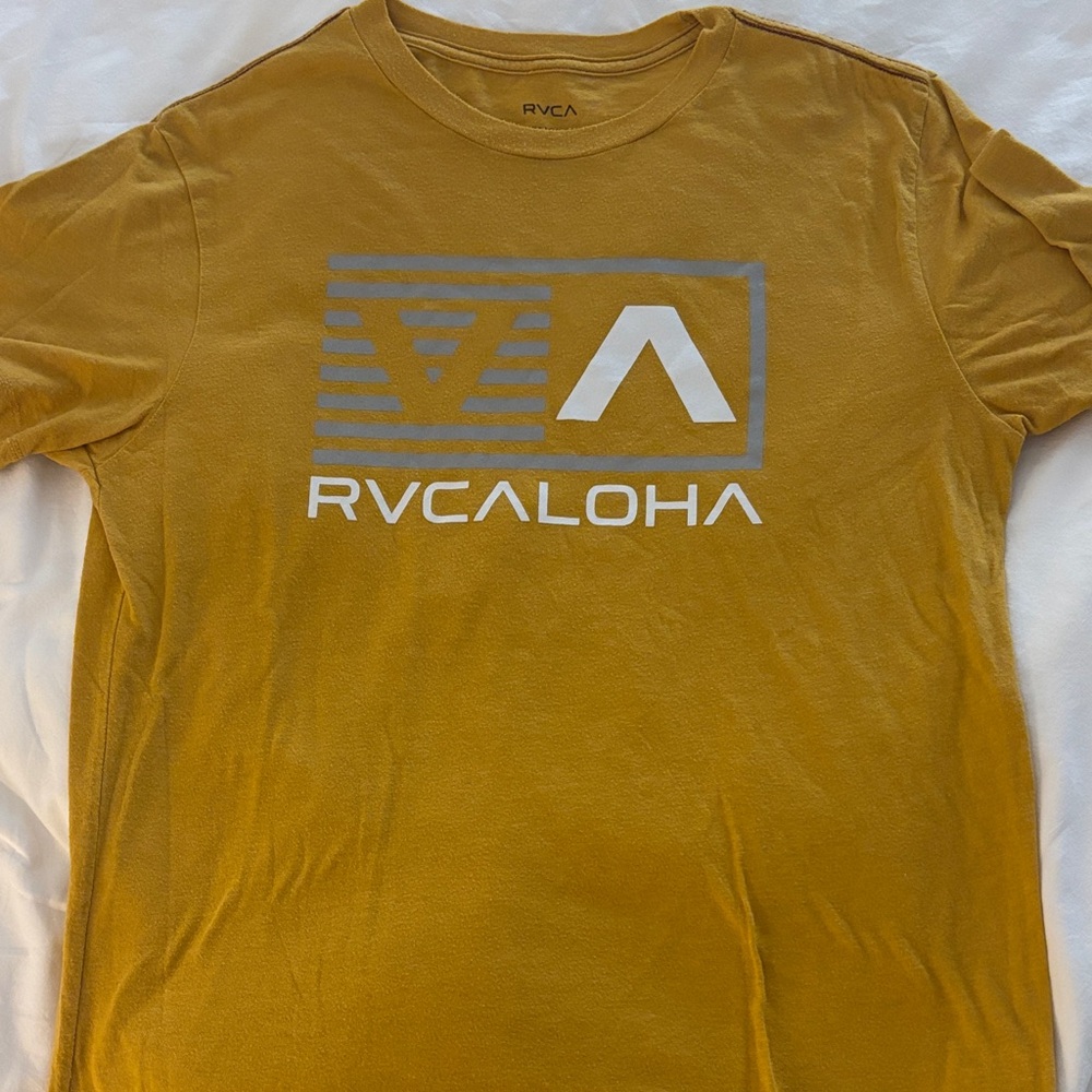RVCALOHA Gold Unisex Shirt - Vintage Dye - SMALL